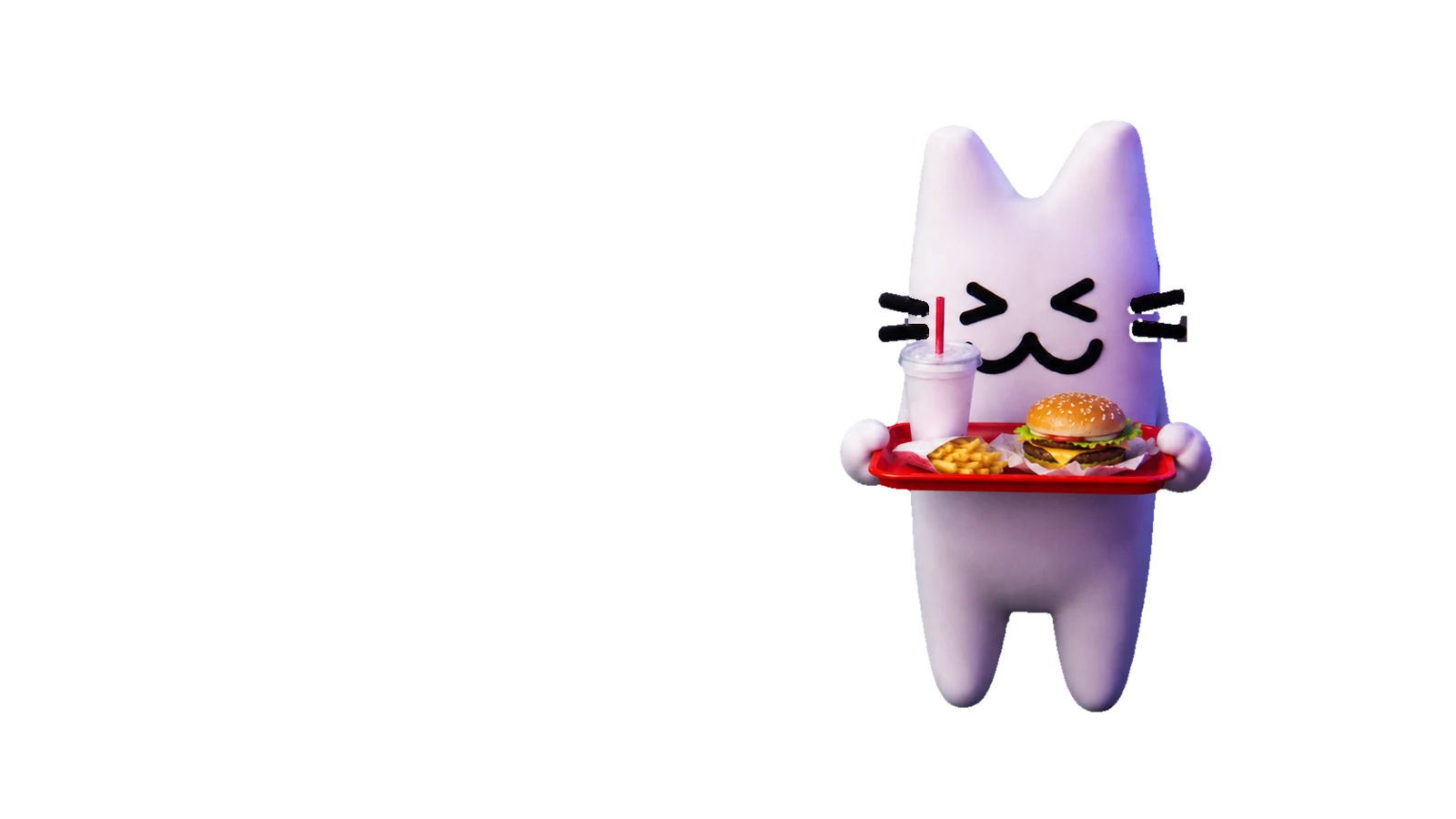 Combo holding a tray